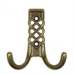 Крючок 2-рожковый МЕТАЛЛИСТ №30, бронза 71633