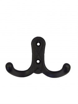 Крючок 2-рожковый МЕТАЛЛИСТ №34, черный 87074