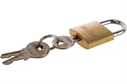 Замок навесной TRODOS  BC-BL5-25, 25мм, латунь, цилиндровый 89096