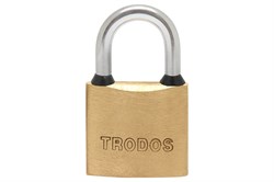 Замок навесной TRODOS BC-BL5-30, 30мм, латунь, цилиндровый 89097