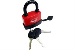 Замок навесной VETTORE HG 376 red/black, 70мм, влагозащищенный корпус, чугун, цилиндровый 73731