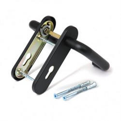 Ручка для замка врезного APECS HP-72.1303-BL, противопожарная, черная 89187