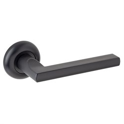 Ручки дверные AVERS H-14050-P-BLM, на планке, матовый черный 89730