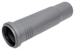 Патрубок компенсационный для внутренней канализации,  50мм, полипропиленовый, серый 9