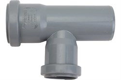 Тройник для внутренней канализации,  50х40мм, 87 градусов, полипропиленовый, серый 29739