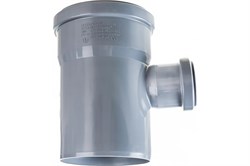 Тройник для внутренней канализации, 110х50мм, 87 градусов, полипропиленовый, серый 19086