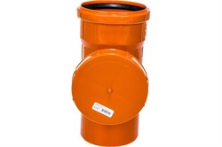 Ревизия для наружной канализации, 160мм, полипропиленовый, оранжевая 17595
