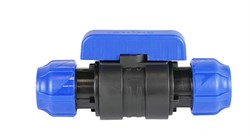 Кран шаровый компрессионный Valfex 32x32мм для ПНД (ПЭ) труб, полиэтиленовый 31389