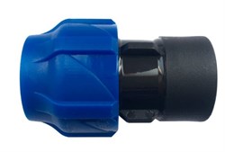 Муфта компрессионная переходная Valfex 32x3/4" ВР(г) для ПНД (ПЭ) труб, полиэтиленовая 12376