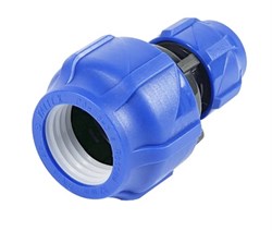 Муфта компрессионная переходная Valfex 40x25мм для ПНД (ПЭ) труб, полиэтиленовая 19235