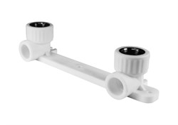 Комплект настенный для смесителя Valfex PPRC 20x1/2" ВР(г), полипропиленовый, белый 2484