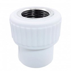 Муфта комбинированная BASE PPRC 20x1/2" ВР(г), полипропиленовая, белая 70738