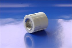 Муфта комбинированная PPRC 25x3/4" ВР(г), полипропиленовая, белая 2428