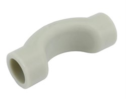 Скоба обводная раструбная PPRC 20мм, полипропиленовая, белая 2467