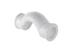 Скоба обводная раструбная PPRC 32мм, Valtec, с муфтами, короткая, полипропиленовая, белая 32651