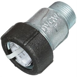 Соединитель обжимной AGA-GEBO АК 3/4" НР (ш), оцинкованный чугун 38863