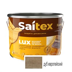 Покрытие защитно-декоративное (антисептик) SAITEX LUX, 1л, дуб европейский 91305