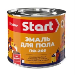 Эмаль для пола ПФ-266 Start, алкидная, золотисто-коричневая, 1.8кг, глянцевая 91300