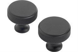 Ручка-кнопка мебельная STAHLBURO АР2704, 30мм, матовый черный, 2шт в упаковке 89328