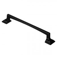 Ручка-скоба мебельная 07 BL, 96мм, черная 81728