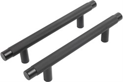 Ручка-скоба мебельная STAHLBURO АР2308-96, 151мм, матовый черный, 2шт в упаковке 89326