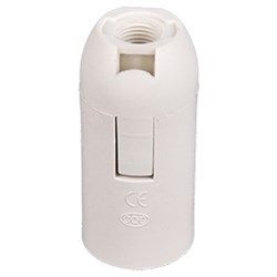 Патрон подвесной ECOLA AB4SSWEAY, Е14, пластиковый, белый 74071