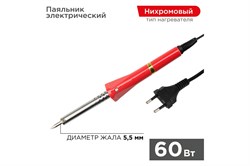 Паяльник PROconnect 12-0124-4, с нихромовым нагревателем, долговечное жало, 60Вт 83364