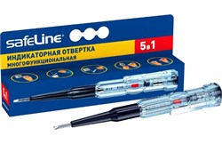 Отвертка индикаторная Safeline MS-18 "5 в 1", тестер-пробник 90928