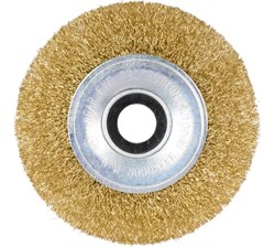 Щётка для УШМ GEPARD, 150х22мм, дисковая, витая металлическая проволока 0.3мм 83521