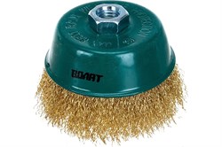 Щётка для УШМ ВОЛАТ, 65мм, "чашка", витая металлическая проволока 0.3мм 83795