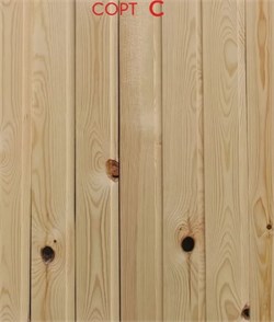 Вагонка 70мм, 1.1м, сорт С, лиственница 90753