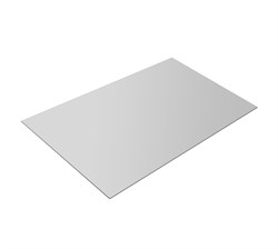 Лист оцинкованный, 1250x2500мм, толщина 0.45мм, окрашеный Белый сигнальный RAL 9003 89692