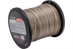 Трос хозяйственный MAESTRO 69538-1, 3ммx200м, стальной, в полимерной оболочке, прозрачный, на метраж 81580