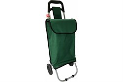 Сумка-тележка КОШКИН ДОМ 30-07-001, ссм, г/п 30кг, колесо 145мм, зеленая, брезент 73990