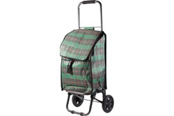 Сумка-тележка РЫЖИЙ КОТ Клетка D203, 32x29x84см, г/п 30кг, колесо 135мм, прорезиненный хлопок 46976
