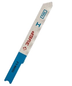 Полотно для лобзика по металлу ЗУБР 15598-1.2, U118А, 50мм, шаг 1.2мм, U-образный хвостовик, набор 3шт. 89621