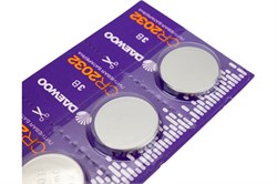 Элемент питания (батарейка) DAEWOO CR2032 BL5, таблетка, литиевый, 3В 76704