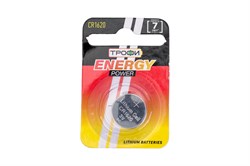 Элемент питания (батарейка) ТРОФИ CR1620-1BL, таблетка, литиевый, 3В, 1шт. в блистере 73363