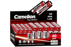 Элемент питания (батарейка) CAMELION Plus Alkaline COMBO40 20LR6 + 20LR03-CB1.5В, щелочная набор 4(АА)+4(ААА)шт. 84621