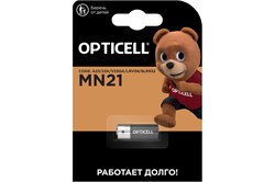 Элемент питания (крона) OPTICELL 6LR61 9В BL1, минимизинчиковый, щелочной, 12В 90488