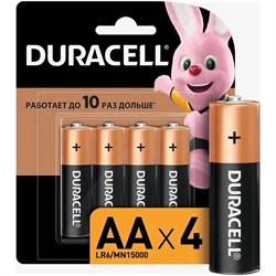 Элемент питания (батарейка) DURACELL LR06, пальчиковый, щелочной, 1.5В 84069