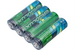 Элемент питания (батарейка) ERGOLUX R06 SR4, пальчиковый, солевой, 1.5В, поштучно 75861