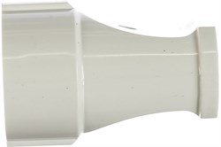 Розетка кабельная штепсельная ЭРА R1хW, одноместная, прямая, без заземления, белая 87907