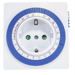 Таймер электромеханический SmartBuy SBE-STM1, 16А, IP20, 3600Вт, розеточный, АБС-пластик, белый 89366