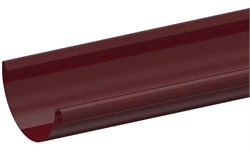 Желоб водосточный, 120мм, 1.25м, полукруглый, оцинкованная сталь с покрытием, RAL 3005 вишня 20890