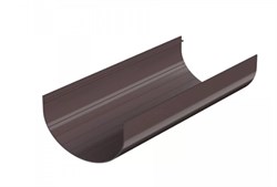 Желоб водосточный, 125/82мм, 3м, пластиковая ПВХ, RAL 8017 коричневый 30945