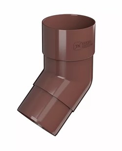 Колено трубы водосточной, 125/82мм, 135 градусов, пластиковое ПВХ, RAL 8017 коричневый 30966