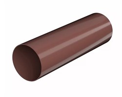 Труба водосточная, 125/82мм, 3м, пластиковая ПВХ, RAL 8017 коричневая 30947