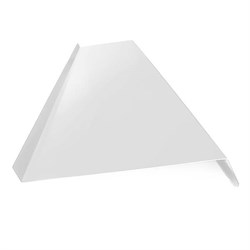 Отлив 100х2500мм, оцинкованная сталь с покрытием, RAL 9003 белый 7514