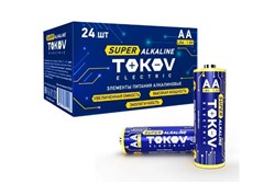 Элемент питания (батарейка) TOKOV ELECTRIC TKE-ALS-LR6/B24, пальчиковый, щелочной, 1.5В 84190